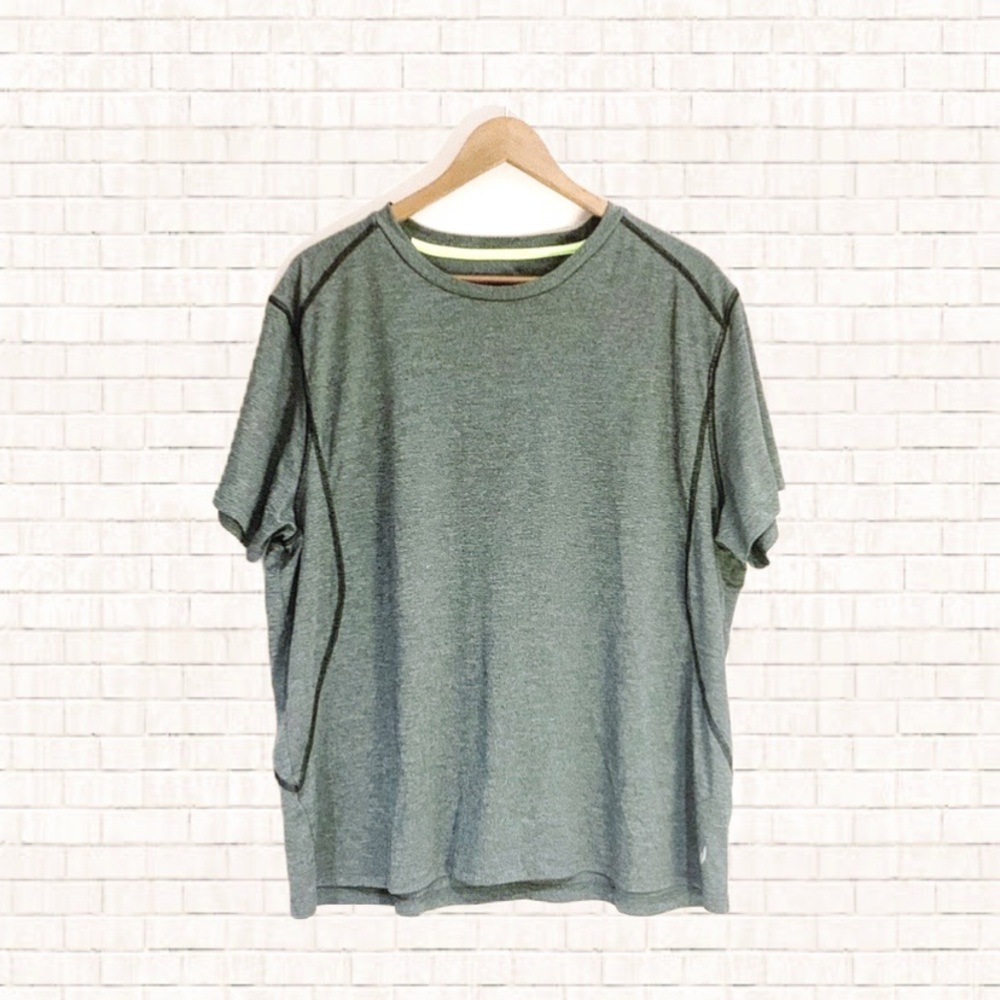 Exertek Men’s Active T-shirt Performance Wicking Fabric Dark Gray XXL EUC OBO